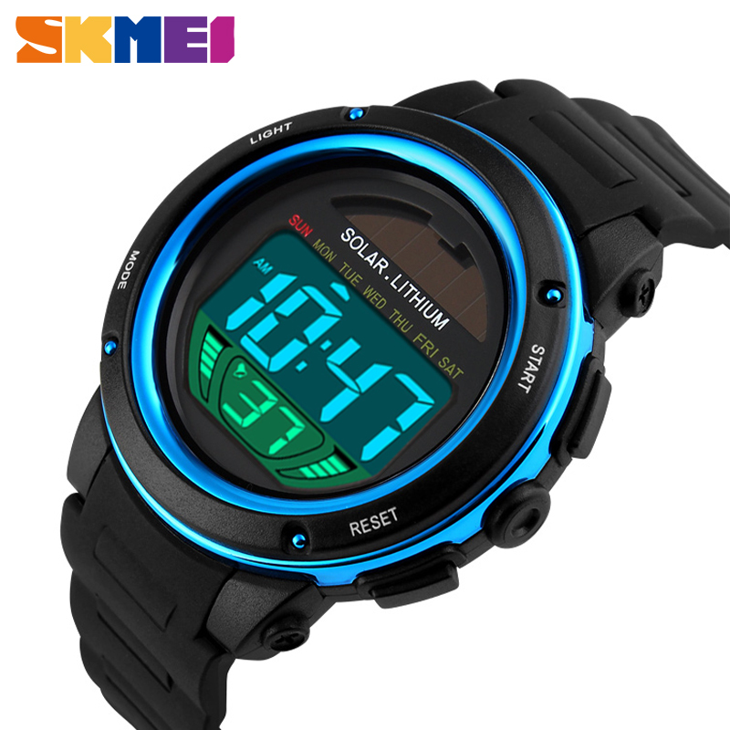 SKMEI Outdoor Sport Watch Men Solar PU Strap Wristwatches Mens Chronograph Alarm 5Bar Waterproof Digital Watch reloj hombre 1096 LY191213, Goledn
SKMEI Outdoor Sport Watch Men Solar PU Strap Wristwatches Mens Chronograph Alarm 5Bar Waterproof Digital Watch reloj hombre 1096 LY191213, Goledn