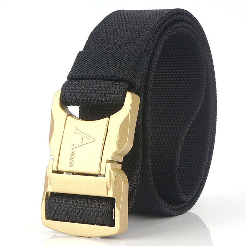 2020 new aluminum alloy tactical belt quick release buckle metal aluminum alloy unisex sports belt soft nylon 125cm adjustable, Black
2020 new aluminum alloy tactical belt quick release buckle metal aluminum alloy unisex sports belt soft nylon 125cm adjustable, Black