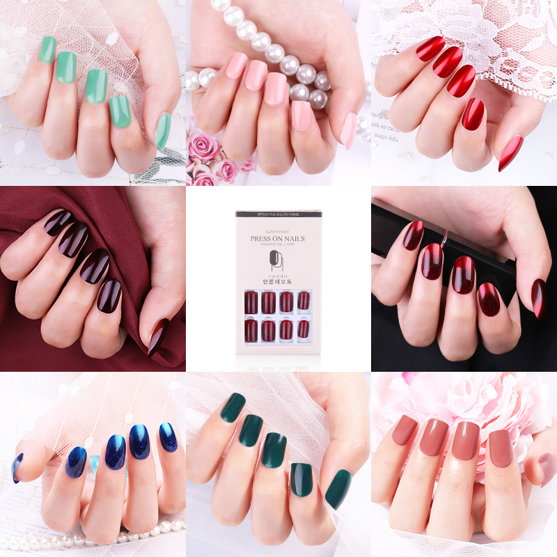 12pcs/set 12color Reusable Shiny Full Cover Artificial False Nail Tips for Decorated Design Press On Nails Art Fake Extension Tips, Red;gold
12pcs/set 12color Reusable Shiny Full Cover Artificial False Nail Tips for Decorated Design Press On Nails Art Fake Extension Tips, Red;gold