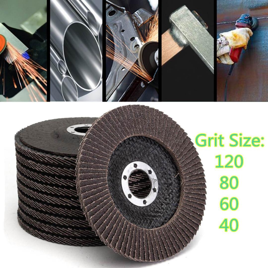 10Pcs 5" 125mm 40 60 80 120 Grit Angle Grinder Flap Sanding Disc Grinding Wheels Silicon Carbide Polishing Grinding Copper
10Pcs 5" 125mm 40 60 80 120 Grit Angle Grinder Flap Sanding Disc Grinding Wheels Silicon Carbide Polishing Grinding Copper
