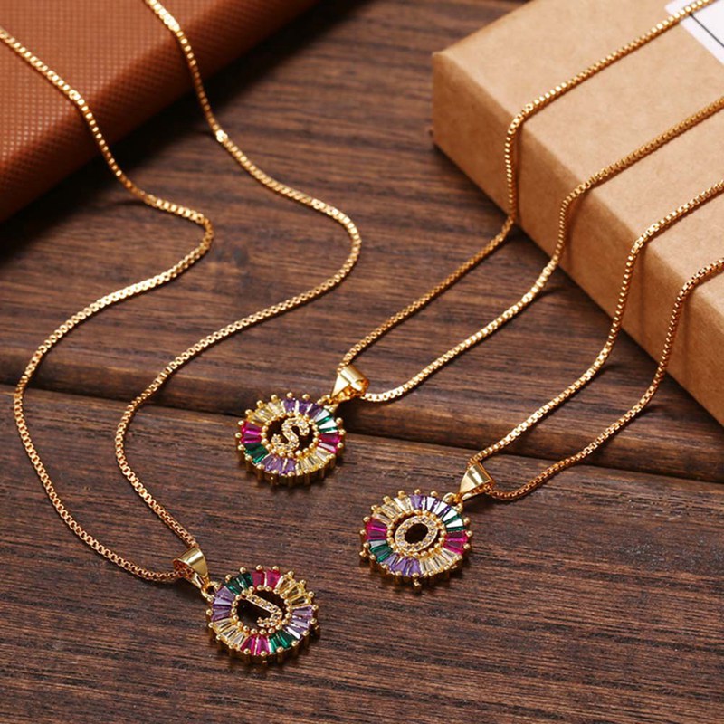 Chains Fashion Gold Color Initial Multicolor Necklace Charm Letter Name Jewelry For Women Accessories Girlfriend Gift
Chains Fashion Gold Color Initial Multicolor Necklace Charm Letter Name Jewelry For Women Accessories Girlfriend Gift