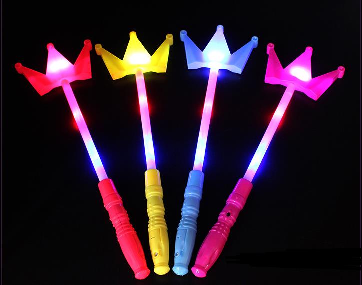 Flashing Wand Glow Sticks Light Up Magical Crown Star Gesture Stick Wands for Party Wedding Concert Event Raves atmosphere Prop kids favors