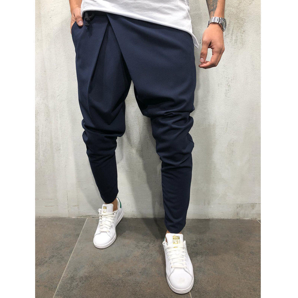 Autumn New Men Sport Pants Long Trousers Causal Tracksuit Fitness Workout Joggers Harajuku Gym Sweatpants Streetwear C19040801