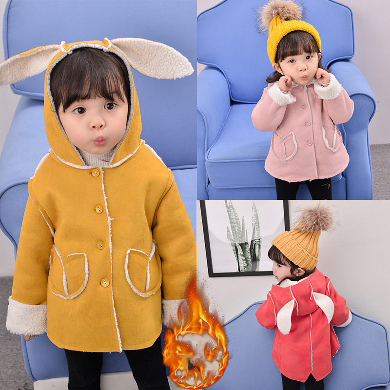 Girls Coat Plus Velvet Thick Coat New Korean Children Suede Lamb Hair Rabbit Breeches 
Girls Coat Plus Velvet Thick Coat New Korean Children Suede Lamb Hair Rabbit Breeches