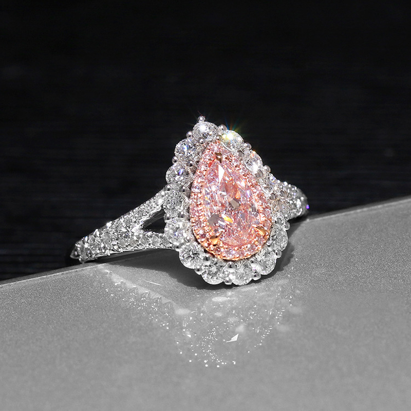 Genuine high quality Pink lovely Puls Drop shaped simulation Moissanite wedding engagement Woman's ring Free shipping JZ249
Genuine high quality Pink lovely Puls Drop shaped simulation Moissanite wedding engagement Woman's ring Free shipping JZ249
