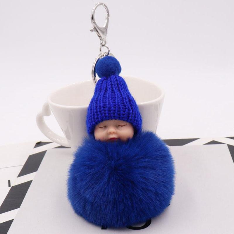 15pcs/Lot Boutique Cute Sleeping Doll Key Chain Lady Plush Bag Car Accessories Gift Wedding Souvenir Giveaways for Guests Charm Keychain