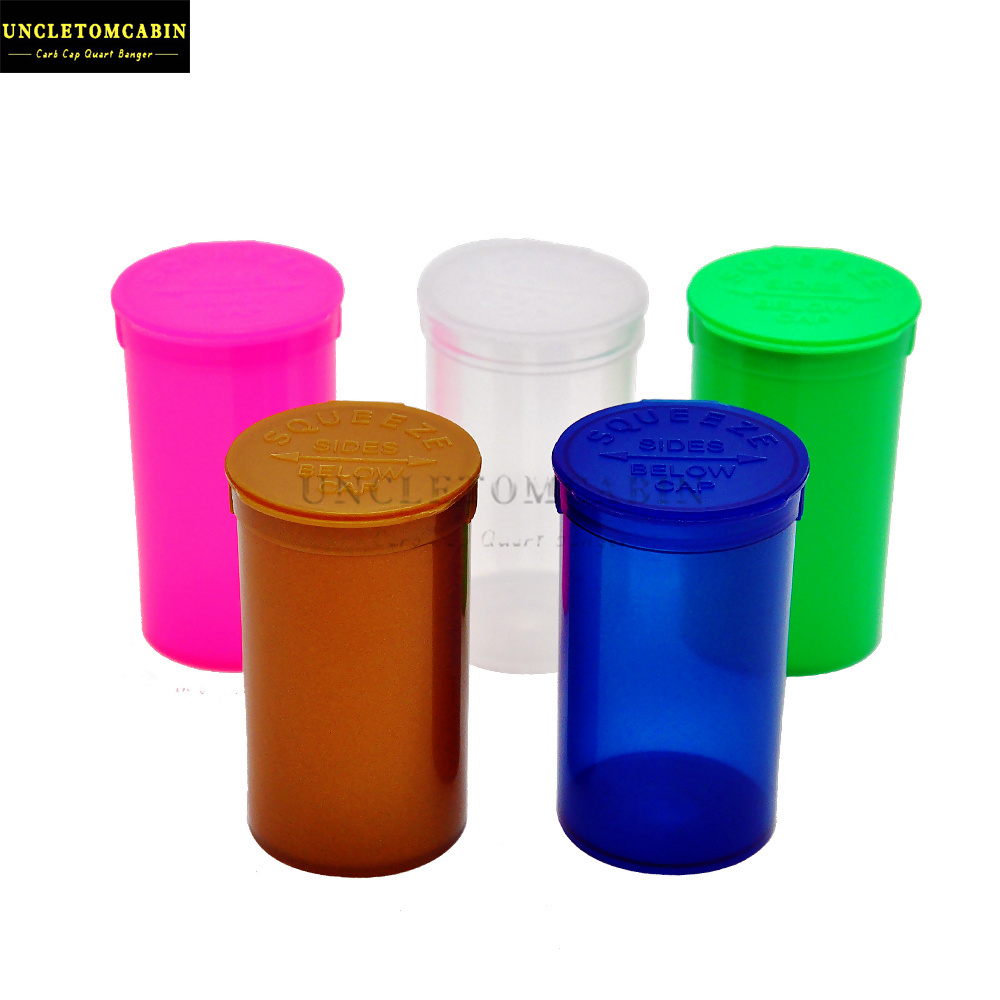 New 19 Dram Squeeze Pop Top Bottle Dry Herb Box Pill Box Case Herb Containers Airtight Storage Case Smoking Tobacco Pipes Stash Jar
New 19 Dram Squeeze Pop Top Bottle Dry Herb Box Pill Box Case Herb Containers Airtight Storage Case Smoking Tobacco Pipes Stash Jar
