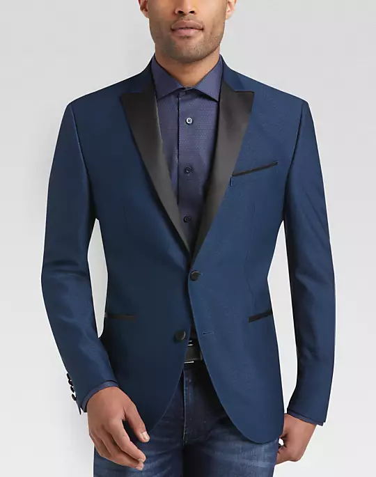 2019 New Arrival Black Lapel Wedding Men Suits Two Button Tuxedo Slim Fit Groom Custom Made Only The Jacket For Men