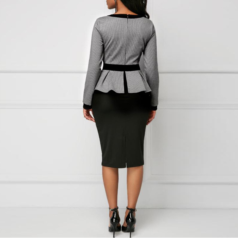 African Clothes Two Pieces Set Women Office Lady Printed Coat&Short Sleeve Pencil Bodycon Dress Suit Plus