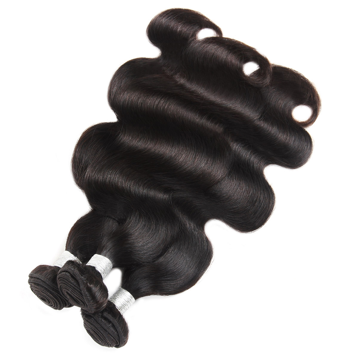 Ishow 12A Loose Wave Raw Human Hair Extensions 3/4 Bundles Kinky Curly Body Brazilian Peruvian Malaysian Indian Hair Weave Wefts for Women All Ages Na