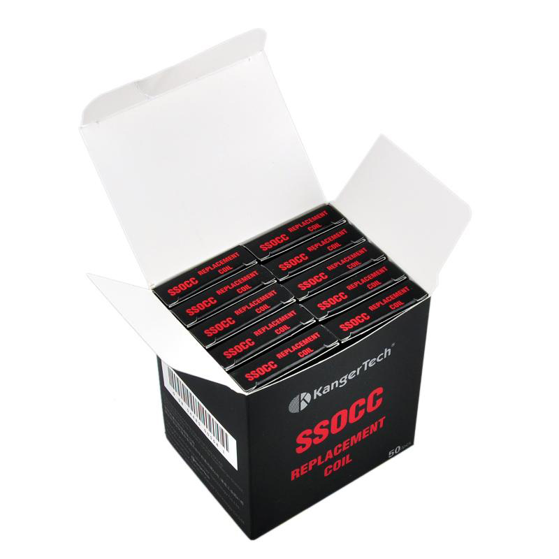 Big Kanger SSOCC Coils 0.5/1.2ohm Replacement Coil Head for Kangertech Vape Toptank Subtank Mini Tank Topbox Subox Mini Nano Subvod Kit Core in Stock
Big Kanger SSOCC Coils 0.5/1.2ohm Replacement Coil Head for Kangertech Vape Toptank Subtank Mini Tank Topbox Subox Mini Nano Subvod Kit Core in Stock