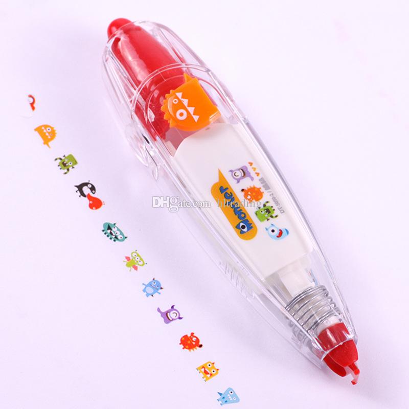 Sweet floral tape pen funny sticker kids stationery decor tapes label sticker paper correction tape C6063