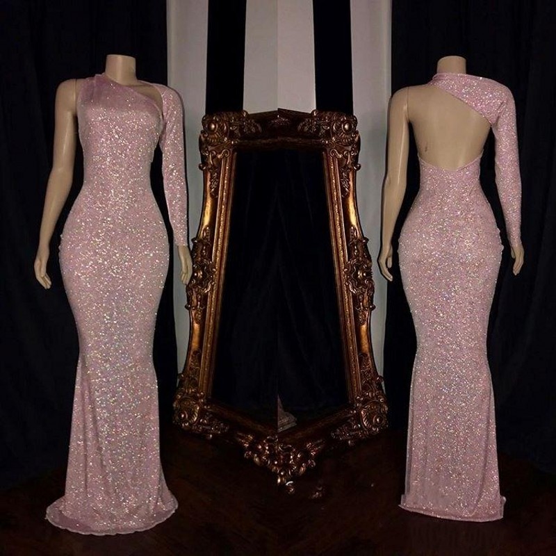 Pink Long Sleeve Prom Dresses Formal Mermaid One Shoulder Backless Women Occasion Celebrity Evening Party Gowns, Light sky blue
Pink Long Sleeve Prom Dresses Formal Mermaid One Shoulder Backless Women Occasion Celebrity Evening Party Gowns, Light sky blue