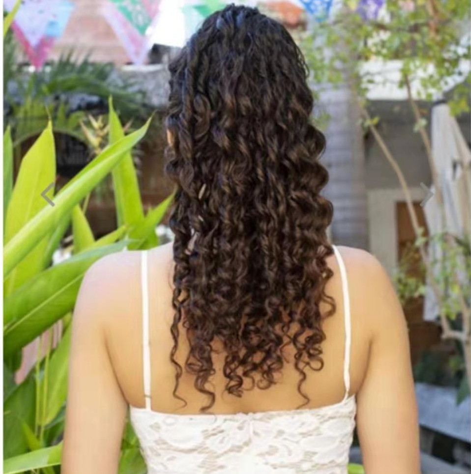Best quality natural curly virgin human hair clip in pony tail hair, kinky curly ponytail hair extension for black women