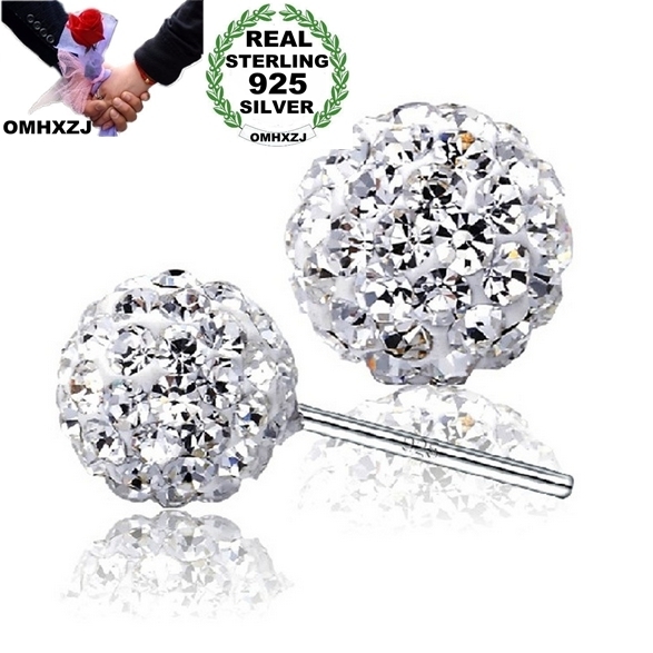 OMHXZJ Wholesale girl gift Fashion jewelry Austrian crystal Drill ball 925 sterling silver Stud earrings YS14
OMHXZJ Wholesale girl gift Fashion jewelry Austrian crystal Drill ball 925 sterling silver Stud earrings YS14