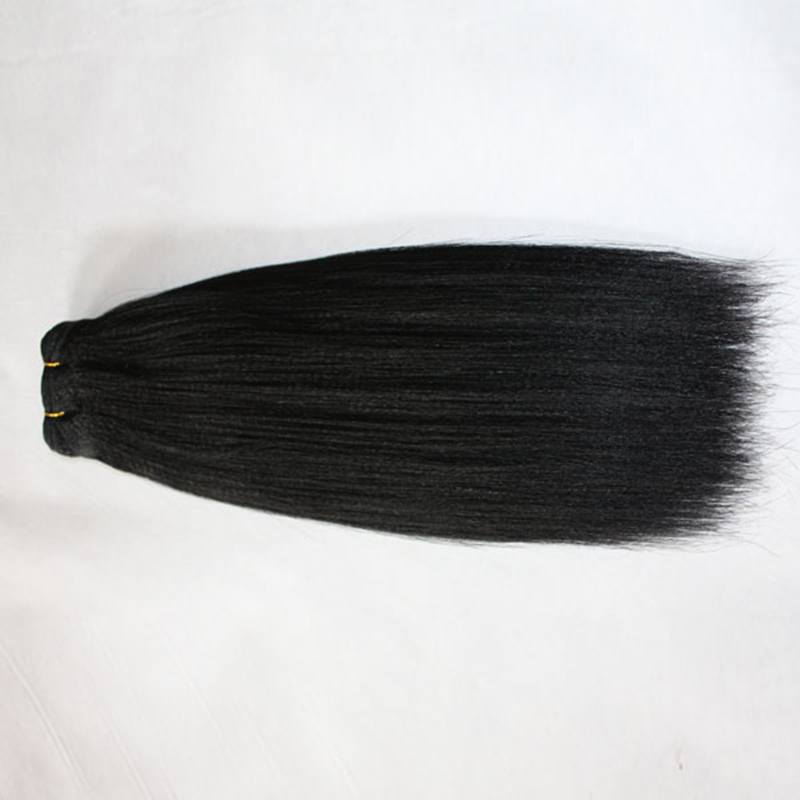 elibess brand great quality human brazilian virgin hair yaki straight hair virgin hair bundle 3pcs 100g one piece
