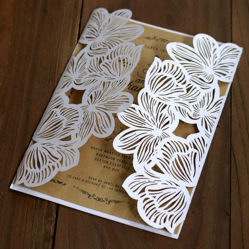 10pcs Hollow Laser Greeting Cards Tool Cut Wedding Party Invitations Kits Elegant Party Wedding Birthday Supplies Congratulation
10pcs Hollow Laser Greeting Cards Tool Cut Wedding Party Invitations Kits Elegant Party Wedding Birthday Supplies Congratulation