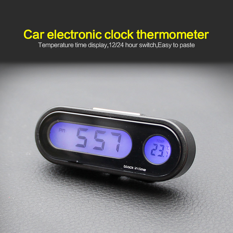 Portable 2 in 1 LED Car Digital Blue Backlight Clock & Temperature Display Electronic Clock Thermometer Car Automotive interior
Portable 2 in 1 LED Car Digital Blue Backlight Clock & Temperature Display Electronic Clock Thermometer Car Automotive interior