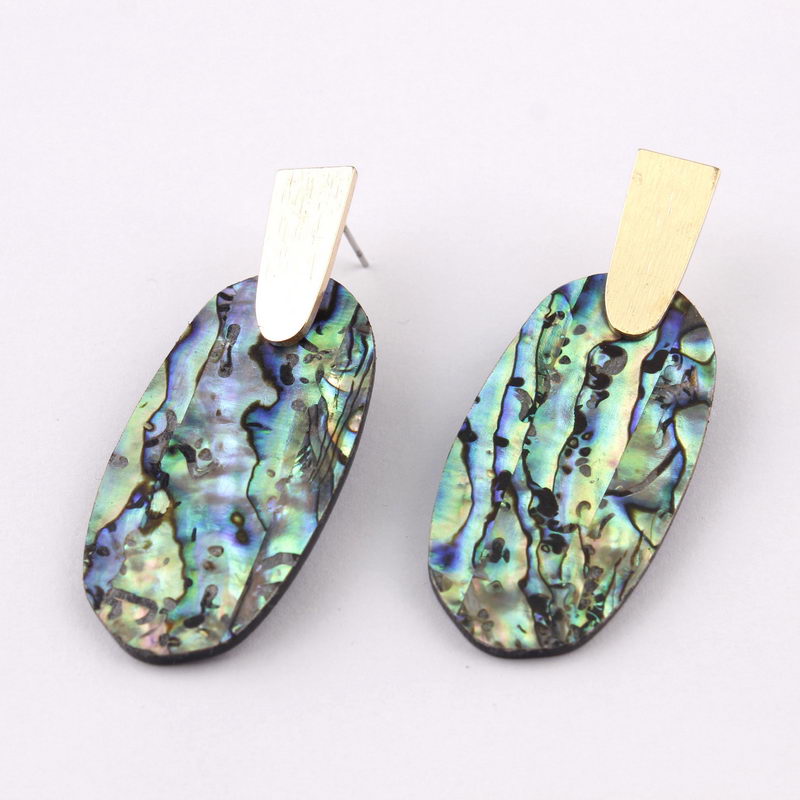Kendra Style Designer Inspired Abalone Shell Leopard Turquoise Natural Stone Jewelry Aragon Oval Dangle Drop Statement Earrings for Women, Silver
Kendra Style Designer Inspired Abalone Shell Leopard Turquoise Natural Stone Jewelry Aragon Oval Dangle Drop Statement Earrings for Women, Silver
