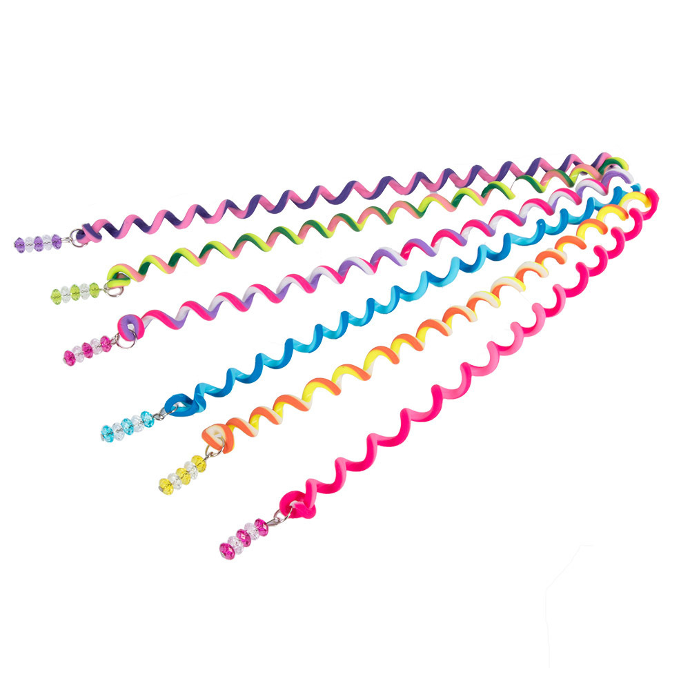 6 Pcs/set Children Hair Braid Curler Twist Spiral Shape Styling Tools Girl's Hair Styling Tools Accessories