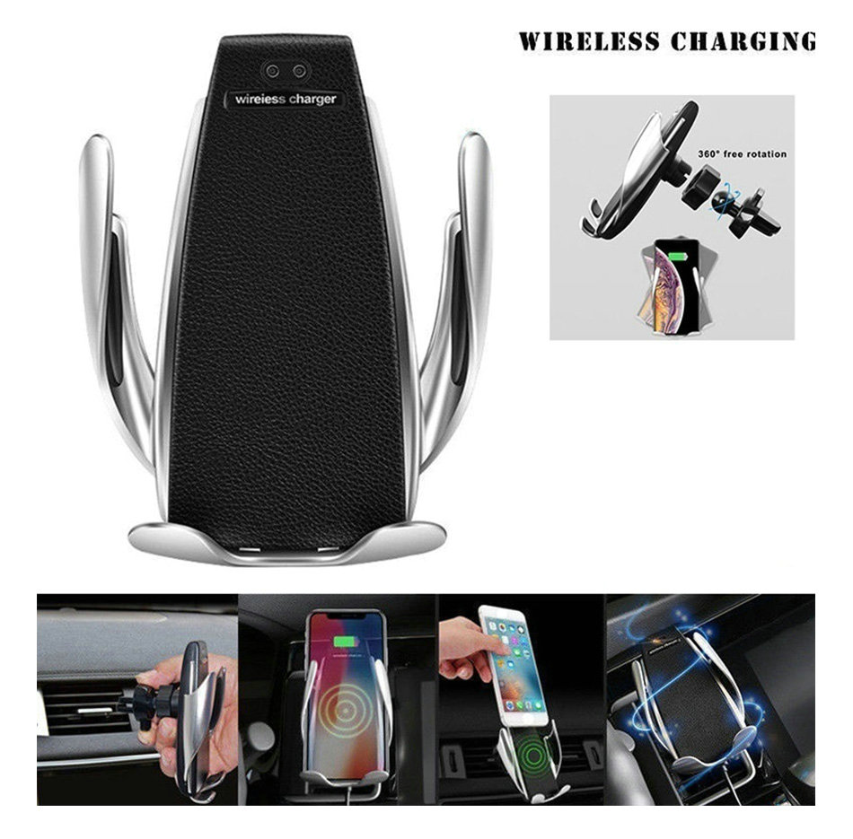 Auto Mount 10W Wireless Car Charger S5 Fast Charging Phone Mount Holder In Car For iPhone xr Huawei Samsung OnePlus
Auto Mount 10W Wireless Car Charger S5 Fast Charging Phone Mount Holder In Car For iPhone xr Huawei Samsung OnePlus