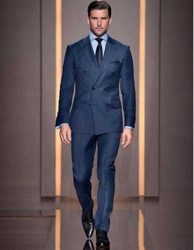 Fashion Navy Blue Groom Tuxedos Double-Breasted Groomsmen Wedding Tuxedos Popular Men Formal Blazer Prom Jacket Suit(Jacket+Pants+Tie) 321, Same as image
Fashion Navy Blue Groom Tuxedos Double-Breasted Groomsmen Wedding Tuxedos Popular Men Formal Blazer Prom Jacket Suit(Jacket+Pants+Tie) 321, Same as image
