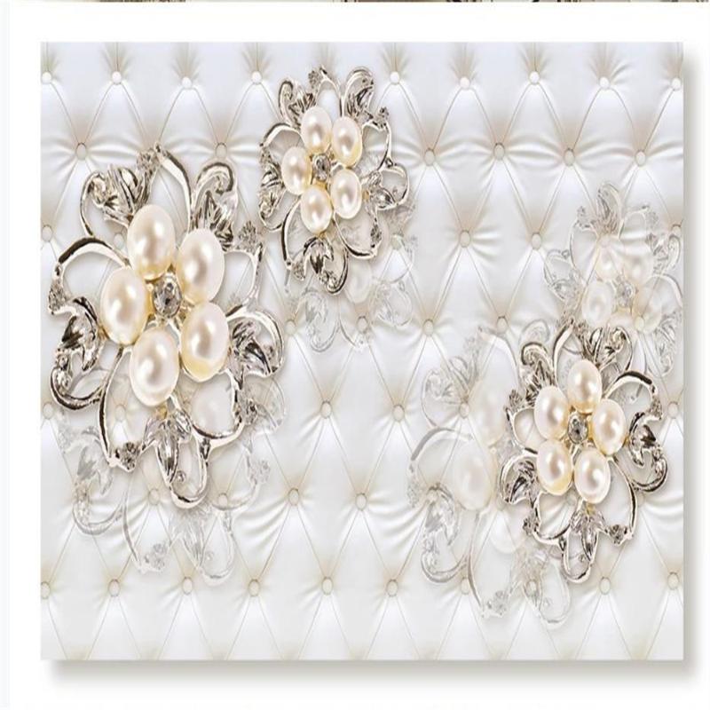 Custom wallpaper Beautiful European soft package 3d wallpapers three-dimensional pearl flower TV background wall, As pic
Custom wallpaper Beautiful European soft package 3d wallpapers three-dimensional pearl flower TV background wall, As pic