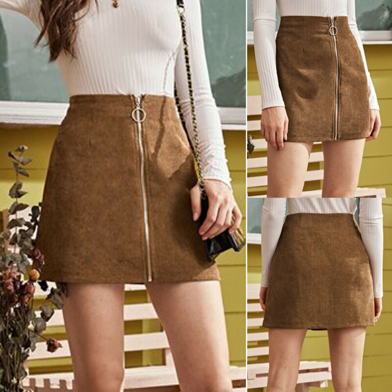 Fashion Skirts Women Skirt Mini Slim Skirt High Waist Zip Cotton Pencil Bodycon mini ropa mujer, Khaki
Fashion Skirts Women Skirt Mini Slim Skirt High Waist Zip Cotton Pencil Bodycon mini ropa mujer, Khaki