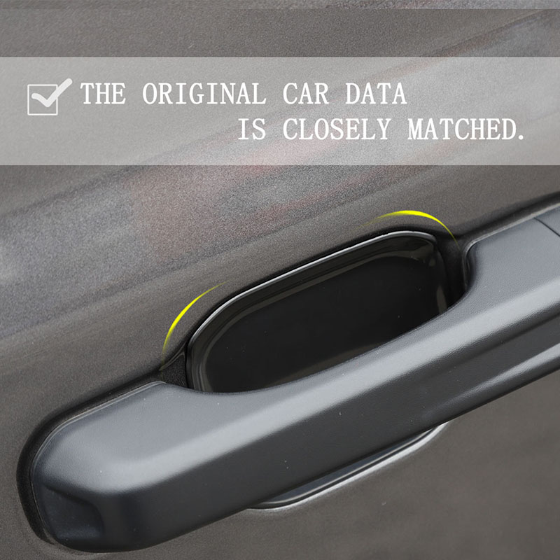 ABS Car Outer Door Bowl Decoration Black 4Door For Jeep Wrangler JL 2018+ High Quality Auto Exterior Accessories