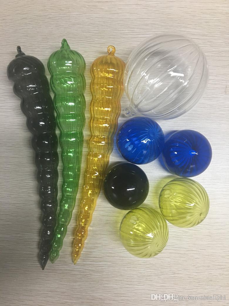 Creative Colorful Blown Glass Chandelier and Long Murano Art Glass Pendant Lamps for party Wedding Decoration