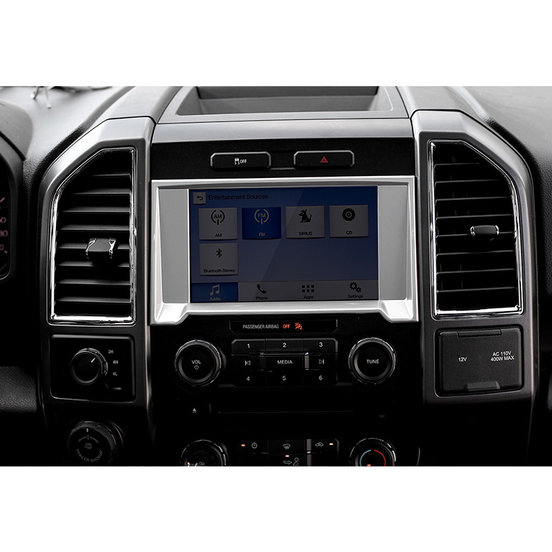Car GPS Navigation Frame Trim Cover for Ford F150 Car Interior Accessories