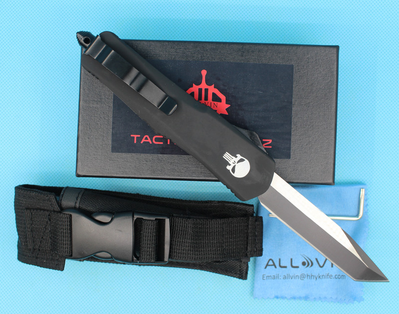 Allvin Skull Handle A07 AUTO Tactical Knife 440C Single Edge Tanto Fine Blade Outdoor Survival Rescue Knifes EDC Pocket Knives Xmas Gift
Allvin Skull Handle A07 AUTO Tactical Knife 440C Single Edge Tanto Fine Blade Outdoor Survival Rescue Knifes EDC Pocket Knives Xmas Gift