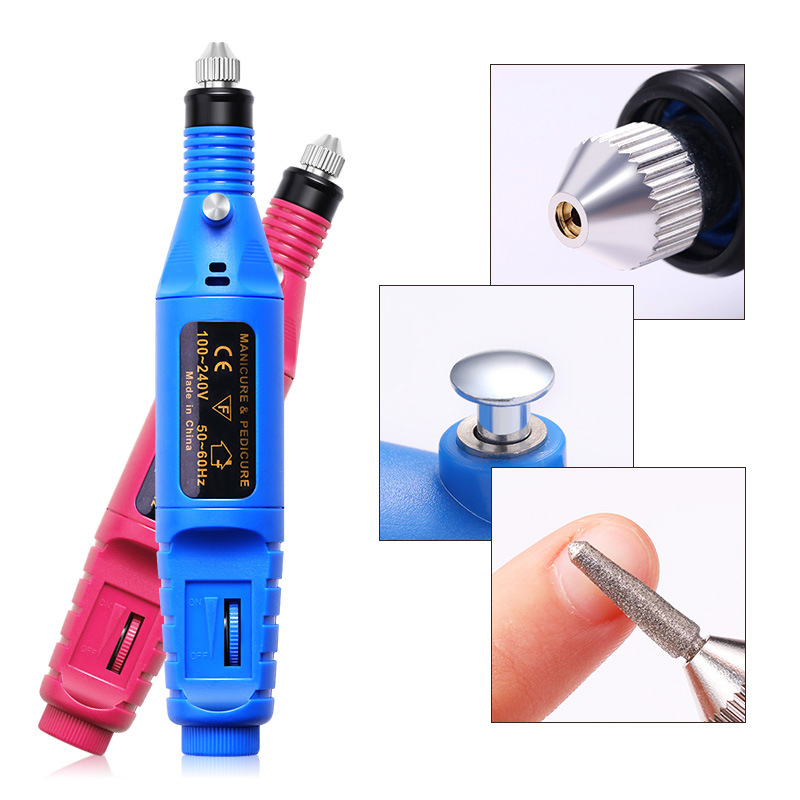 Mini Power Electric Pen Nail Drill Pedicure Manicure Machine Nail File Tools With 6 Bits Drill Machine Equipment
Mini Power Electric Pen Nail Drill Pedicure Manicure Machine Nail File Tools With 6 Bits Drill Machine Equipment