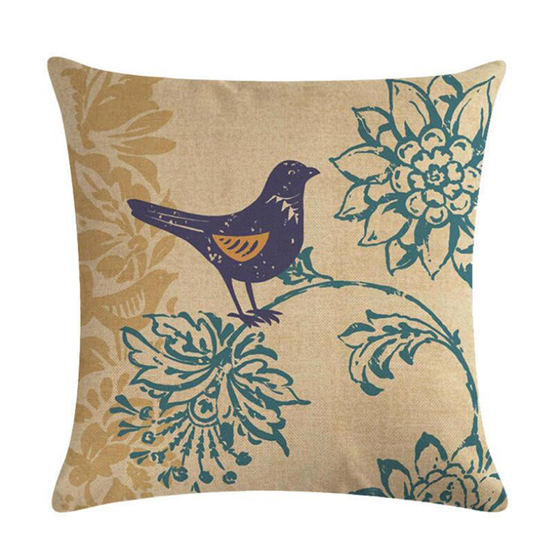 Vintage Painted Flowers And Birds Linen Sofa Bed Home Decor Pillowcase Cushion Cover Soft Car Pillow Case 45 * 45cm, Style 1
Vintage Painted Flowers And Birds Linen Sofa Bed Home Decor Pillowcase Cushion Cover Soft Car Pillow Case 45 * 45cm, Style 1