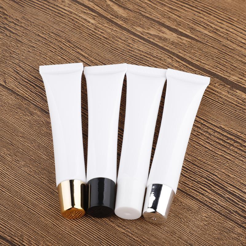 20pcs 20g Oblique Mouth Empty Lip Gloss Refillable Containers Tub Cosmetic Squeeze Sub-bottling Lipstick Container Tube