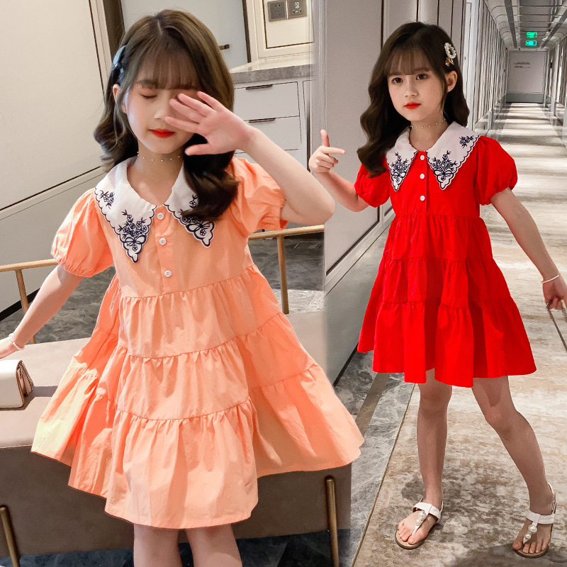 Teenager Girl's Dress Teen Summer Clothes 2020 Children Fashion Big Girl Back to School Princess Pleated Sundress 10 11 12 13 14, Orange
Teenager Girl's Dress Teen Summer Clothes 2020 Children Fashion Big Girl Back to School Princess Pleated Sundress 10 11 12 13 14, Orange