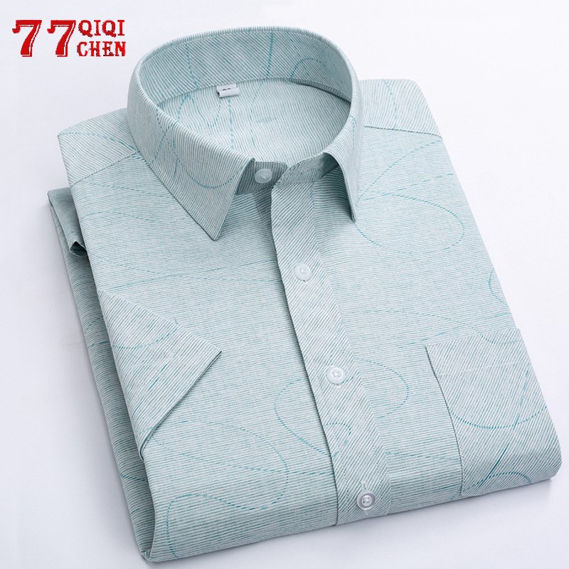 Casual Plaid Short Sleeve Shirt men Business Print social dress shirts mens jersey 2020 streetwear chemise homme Size 4XL
Casual Plaid Short Sleeve Shirt men Business Print social dress shirts mens jersey 2020 streetwear chemise homme Size 4XL