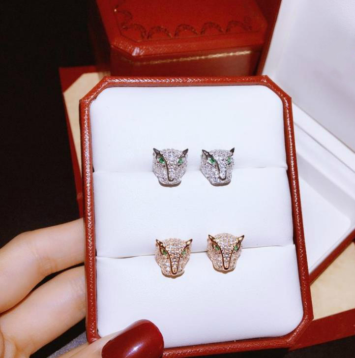Jewelry earring Woman PANTHÈRE Series 925 sterling silver Animal Leopard Head Stud earring 2 colors Wedding jewelry
Jewelry earring Woman PANTHÈRE Series 925 sterling silver Animal Leopard Head Stud earring 2 colors Wedding jewelry