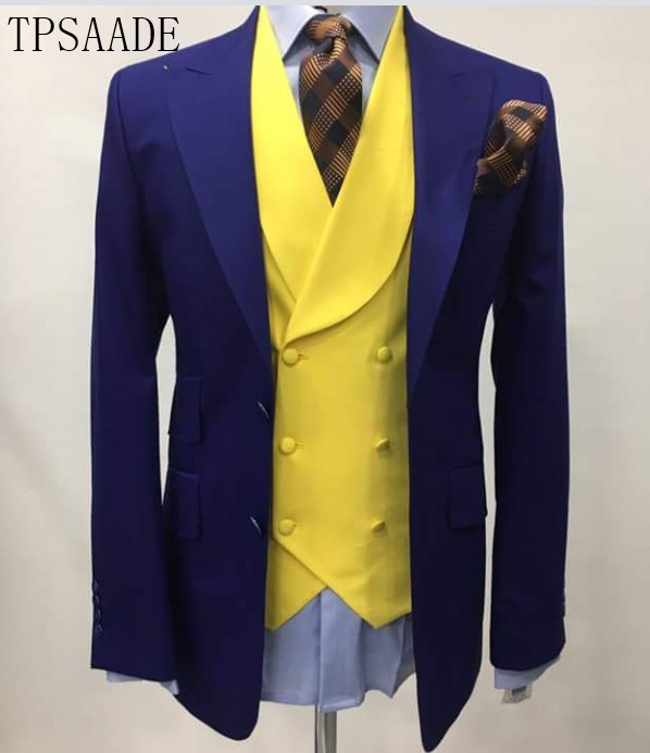 Slim Fit Men Suits For Wedding Fashion Double Breasted Yellow Vest Tailor Made Groom Tuxedos Prom Paer Costume Homme 2020, Black
Slim Fit Men Suits For Wedding Fashion Double Breasted Yellow Vest Tailor Made Groom Tuxedos Prom Paer Costume Homme 2020, Black