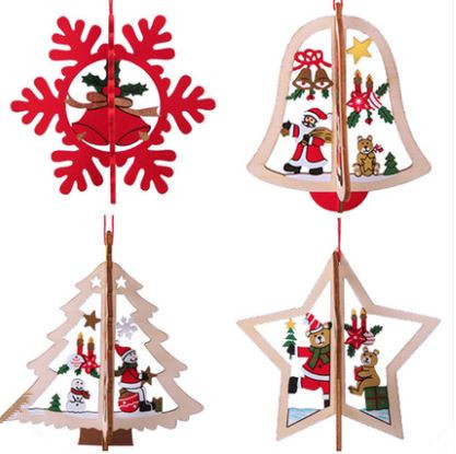 Variety of patterns Printed 3 pcs/lot Christmas Party Wooden Pendants Ornaments Kids Gift For Home Christmas Decorations
Variety of patterns Printed 3 pcs/lot Christmas Party Wooden Pendants Ornaments Kids Gift For Home Christmas Decorations