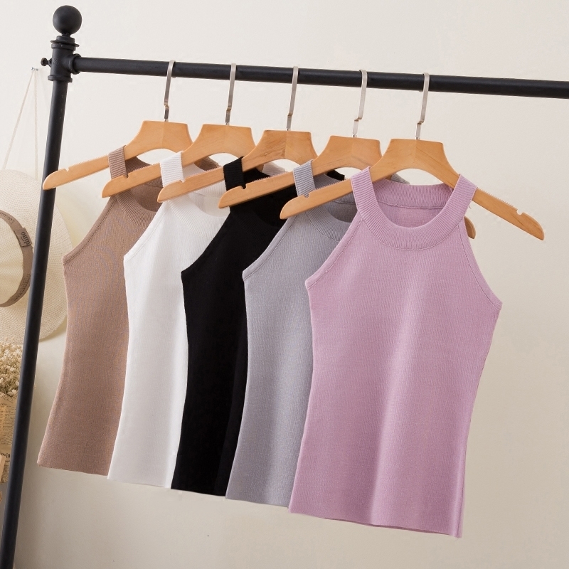 Camisole Tops Tank Top Summer Women Slim Knitting Halter Female Bodycon Knitted Tanks Sleeveless Basic Solid T Shirts 8017, Red wine
Camisole Tops Tank Top Summer Women Slim Knitting Halter Female Bodycon Knitted Tanks Sleeveless Basic Solid T Shirts 8017, Red wine