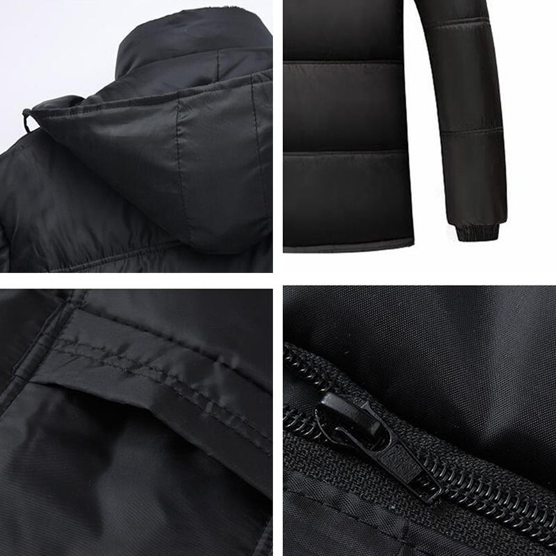 Yasword. Men Parka Thick Coat Winter Jackets Warm Winter Casual Coats Windproof Hooded Fur Male Outwear Cotton Padded Overcoats MX191121