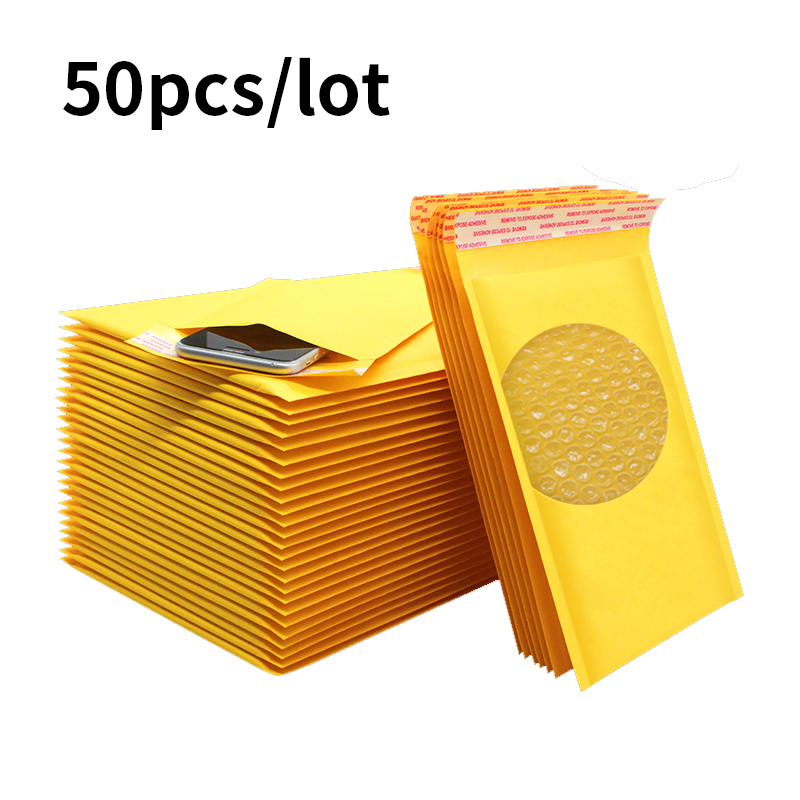 50pcs bubble mailer Kraft Paper Bubble Envelopes Bags Mailers Padded Shipping Envelope With Mailing Bag Drop Sh
50pcs bubble mailer Kraft Paper Bubble Envelopes Bags Mailers Padded Shipping Envelope With Mailing Bag Drop Sh
