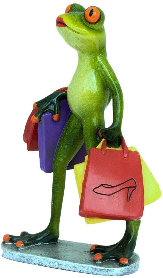 Creative Frog Statues,Funny Adorable Frogs Figurines,Shopping Lady Type,Nice Desktop Decorations for Home and Office Decor
Creative Frog Statues,Funny Adorable Frogs Figurines,Shopping Lady Type,Nice Desktop Decorations for Home and Office Decor