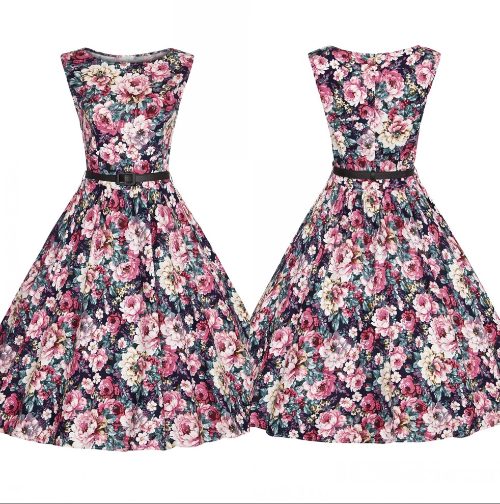 Retro Women Floral Printed Summer Beach Party Dresses 50's Short A Line Sleeveless Crew Neck Mini Holiday Vestidos Cheap In Stock FS0083, Red
Retro Women Floral Printed Summer Beach Party Dresses 50's Short A Line Sleeveless Crew Neck Mini Holiday Vestidos Cheap In Stock FS0083, Red