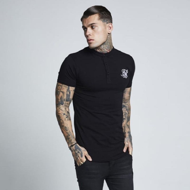T-Shirt Spring Cotton Sik Silk T Shirt Solid Color Tshirt Short Sleeve Siksilk Top Men Tee Shirts MX200611