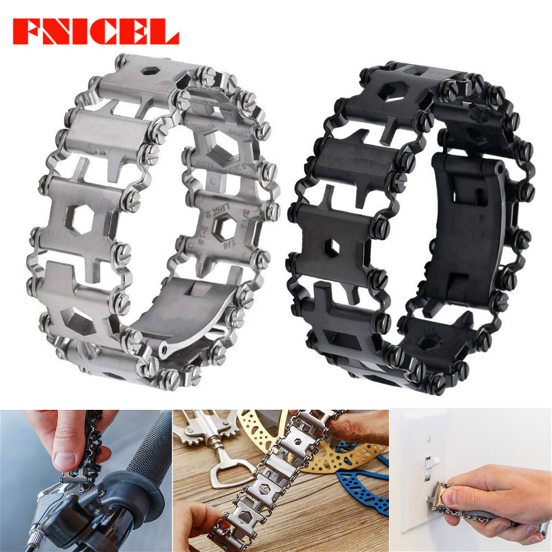 Wearable Tread 3cm 29 In 1 Multi Tool Bracelet Strap Multi-function Screwdriver Outdoor Emergency Kit Field Survival Bracelet
Wearable Tread 3cm 29 In 1 Multi Tool Bracelet Strap Multi-function Screwdriver Outdoor Emergency Kit Field Survival Bracelet