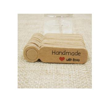 Kraft Paper Tags Gift Wrap Hang Tag Price Labels Handmade With Love Thank You With Love Decoration Tag 1000 pcs