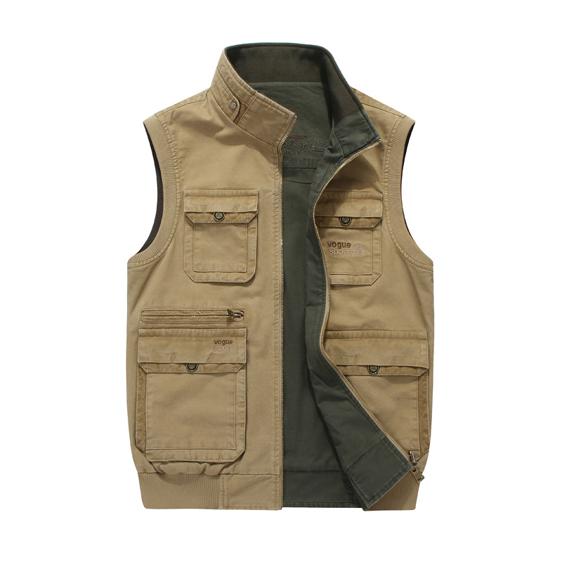7XL 8XL Autumn Vest Men Casual Stand Collar Multi-pockets Sleeveless Jacket Men Double Sides Wear Tactical Vest, Army green
7XL 8XL Autumn Vest Men Casual Stand Collar Multi-pockets Sleeveless Jacket Men Double Sides Wear Tactical Vest, Army green