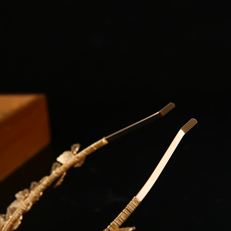 hot sale gold silver wedding bridal leaf tiara head pieces crystal bridal headbands hair accessories bride dresses